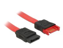 DeLOCK kabel przedłużacz SATA 6 Gb/s (męski/żeński) 30cm czerwony