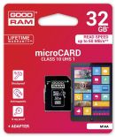 GoodRam Karta Pamięci Micro SDHC 32GB Class 10 UHS-I + Adapter