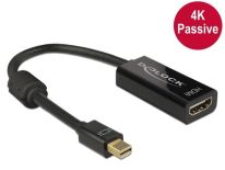 DeLOCK Adapter mini Displayport 1.2 (M) > HDMI (F) 4K pasywne czarny