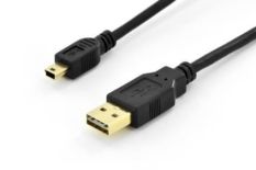 Assmann Kabel połączeniowy USB 2.0 HighSpeed dwustronny USB A/miniUSB B M/M 1m