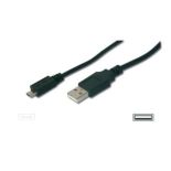 Assmann Kabel połączeniowy USB 2.0 HighSpeed Typ USB A/microUSB B M/M czarny 1m