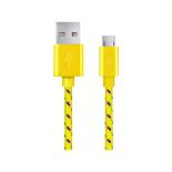 Esperanza EB181Y Kabel MICRO USB 2.0 A-B M/M OPLOT 2.0 M - ŻÓŁTY