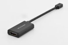 Assmann Kabel adapter USB3.0 SuperSpeed MHL aktywny microUSB B/HDMI A M/M 0,15m