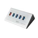 LogiLink - Hub biurkowy USB 3.0 Hub 4-portowy, z zasilaczem