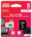 GoodRam microSDHC 8GB CL10 + ADAPTER + CZYTNIK