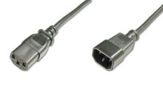 Assmann Kabel przedłużający zasilający Typ IEC C14/IEC C13 M/Ż czarny 1,2m