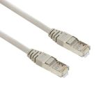 4World patchcord RJ45, osłonka zalewana, kat. 6, FTP, 0.5m, szary