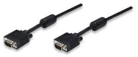 Manhattan Kabel monitorowy SVGA HD15 M/HD15 M 10m z ferrytem czarny