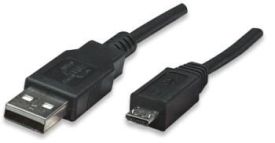 Manhattan Kabel USB 2.0 A-Micro B M/M 1,8m czarny