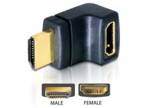 DeLOCK Adapter HDMI(M)->HDMI(F) kątowy prawy