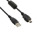 4World kabel foto USB 2.0 mini 5 pin 1.5m (styl Canon, ferryt)