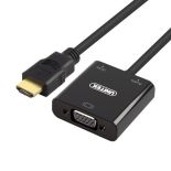 Unitek Adapter HDMI - VGA + audio, Y-6333