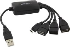 Esperanza EA158 - Hub 3 Porty USB 2.0 + 1 x micro USB