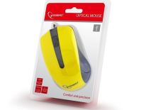 Gembird Mysz przewodowa Gembird MUS-101-Y optyczna 1-scroll usb czarno-żółta