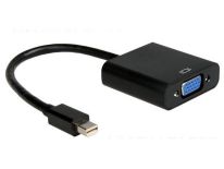 Gembird adapter displayport mini (M) ->VGA (F), na kablu, czarny