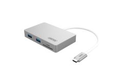 Unitek Hub Power Delivery 1xUSB Typ-C, 2x USB3.0, czytnik SD/microSD ,Y-9319