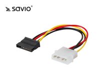 Elmak SAVIO AK-10 Kabel zasilający/ adapter Molex 4pin M - SATA 15pin F