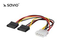 Savio AK-13 Adapter zasilania Molex (IDE) - 2x SATA