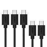 AUKEY CB-D5 zestaw 5 szt. szybkich kabli Quick Charge micro USB-USB , 2x0.3m i 2x1m i 1x2m