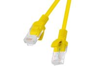 LANBERG Patchcord RJ45, kat. 5e, FTP, 0.25m, żółty