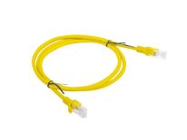 LANBERG Patchcord RJ45, kat. 5e, UTP, 1m, żółty