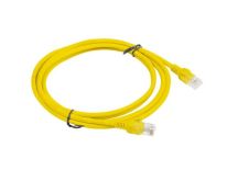 LANBERG Patchcord RJ45, kat. 5e, UTP, 2m, żółty