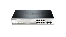 D-Link 10-port 10/100/1000 Gigabit PoE Smart Switch including 2 SFP