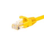 Netrack patchcord RJ45, osłonka zalewana, kat. 5e UTP, 0.5m żółty