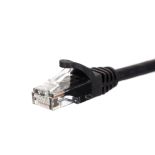 Netrack patchcord RJ45, osłonka zalewana, kat. 5e UTP, 1m czarny