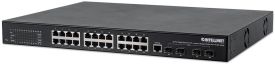 Intellinet Network Solutions Gigabit Switch 24x 10/100/1000 PoE/PoE+ 420W 4xSFP+ 10GbE L2+ managed