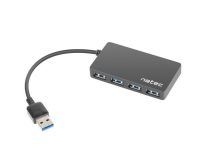 NATEC USB HUB 4-Port MAYFLY 2 USB 3.0 Czarny