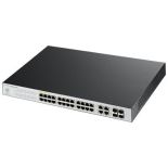 ZyXEL Zyxel NSW100-28P 28-port GbE L2 Nebula Cloud PoE Switch, 4x GbE combo (GbE/SFP)