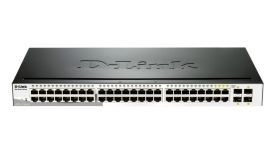 D-Link 48-port 10/100/1000 Gigabit Smart Switch including 4 Combo 1000BaseT/SFP