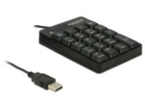 DeLOCK Klawiatura USB, 19 klawiszy, czarna