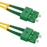 Qoltec Optic Patchcord SC/APC-SC/APC , Singlemode , 9/125 , G652D , Duplex , 1m