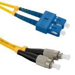 Qoltec Optic Patchcord SC/UPC-FC/UPC , Singlemode , 9/125 , G652D , Duplex , 3m