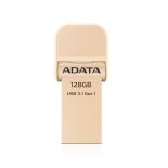 A-Data Adata i-Memory Flash Drive AI920, 128GB, Lightning / USB 3.1 Gen1, gold