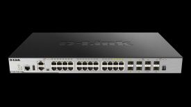 D-Link xStack 20-port GE and 4-port Combo 4-port Combo 1000BaseT/SFP plus 4 10GE