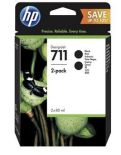 HP 711 80ml 2-Pack Black P2V31A