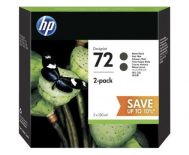 HP 72 Black Matte 2-Pack P2V33A