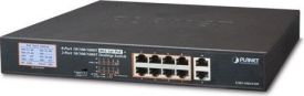 Planet GSD-1002VHP PoE+ ,8x GIGA, 2x UpLink, 120W