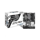 ASRock Z270 Pro4, INTEL Z270 Series,LGA1151,4 DDR4,3 x M.2(2forSSD, 1for Wi Fi)