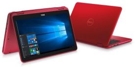 Dell Inspiron 3168 11.6/4GB/Pentium N3710/500GB/Intel 405/W10H/2Y/Czerwony