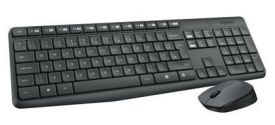 Logitech Desktop MK235 Wireless [DE] dark grey