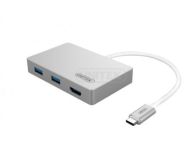 Unitek Hub Power Delivery 1xUSB Typ-C, 3x USB3.0, + HDMI ,Y-3707