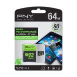 PNY Technologies mSD 64GB HIGPER80 XC SDU64G10HIGPER80-EF