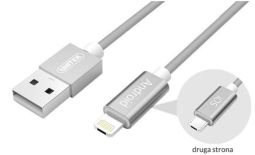 Unitek kabel Hybrid microUSB/ Lightning Gray; Y-C4023GY