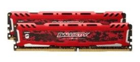 Crucial DDR4 Sport LT 32GB(2*16GB)/2666 CL16 DR x8 Czerwona