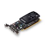 PNY Technologies NVIDIA Quadro P400, 2GB GDDR5 (64 Bit), 3xminiDP (3x miniDP to DP), LP