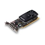 PNY Technologies NVIDIA Quadro P1000, 4GB GDDR5 (128 Bit), 4x miniDP (4x miniDP to DP), LP